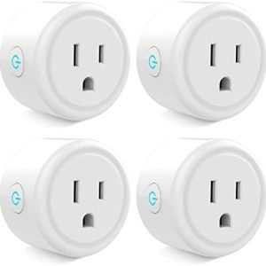 GHome Smart Mini Smart Plug, WiFi Outlet Socket Works with Alexa and Google Home, Remote Control with Timer Function, Only Supports 2.4GHz Network, No Hub Required, ETL FCC Listed (4 Pack)