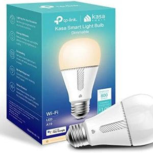 Kasa Smart Light Bulb KL110, LED Wi-Fi smart bulb works with Alexa and Google Home, A19 Dimmable, 2.4Ghz, No Hub Required, 800LM Soft White (2700K), 9W (60W Equivalent)
