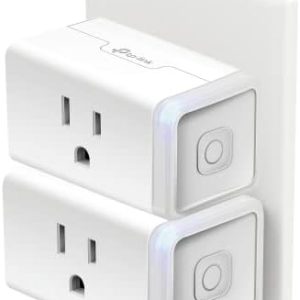 Kasa Smart Plug HS103P2, Smart Home Wi-Fi Outlet Works with Alexa, Echo, Google Home & IFTTT, No Hub Required, Remote Control,15 Amp,UL Certified, 2-Pack White