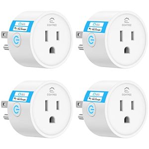 Smart Plug EIGHTREE, Alexa Smart Plugs That Work with Alexa and Google Home, Compatible with SmartThings, Smart Outlet with WiFi Remote Control and Timer Function, 2.4GHz Wi-Fi Only, 4Packs